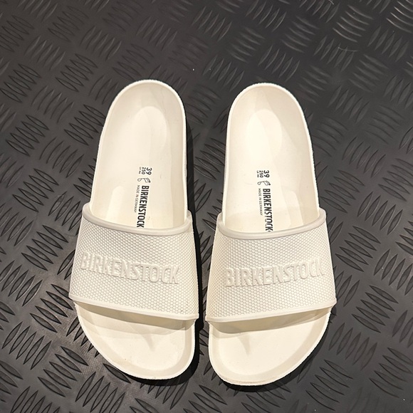 Birkenstock White Slide Sandals - Picture 2 of 5
